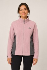 The North Face Women  s Medium Pink Gray Fleece Full Zip Jacket