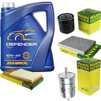 Mann Inspektionspaket 5L Mannol Defender 10W-40 FüR VW Golf IV 1.4 16V 1.6 New