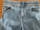 DEREK LAM 10 Crosby Flare Denim Blue Jeans Size 32 High Rise Braided Waist USA — photo 10