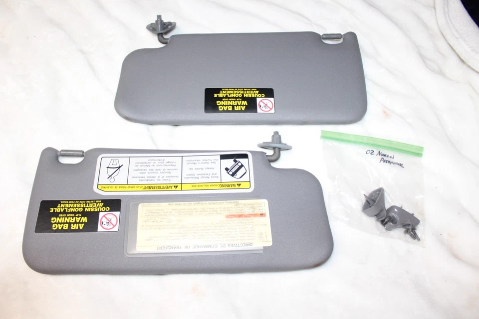 97-04 Nissan PATHFINDER Infiniti QX4 para-sol com clipes de para-sol espelho de vaidade - Imagem 3 de 3