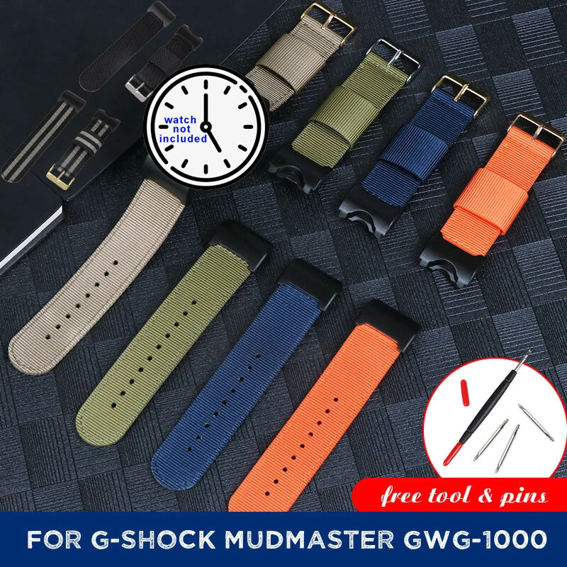Nylon Strap for G Shock Mudmaster GWG 1000 GWG1000 1A Replacement