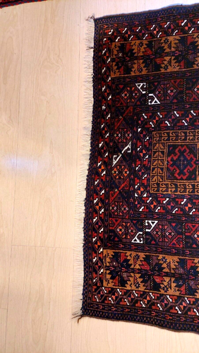 Alter Orientteppich Läufer Teppich Brücke 81x140 cm - Bild 4 von 7