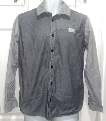 VANS Button Up Long Sleeve Men's Collared Shirt Size Small