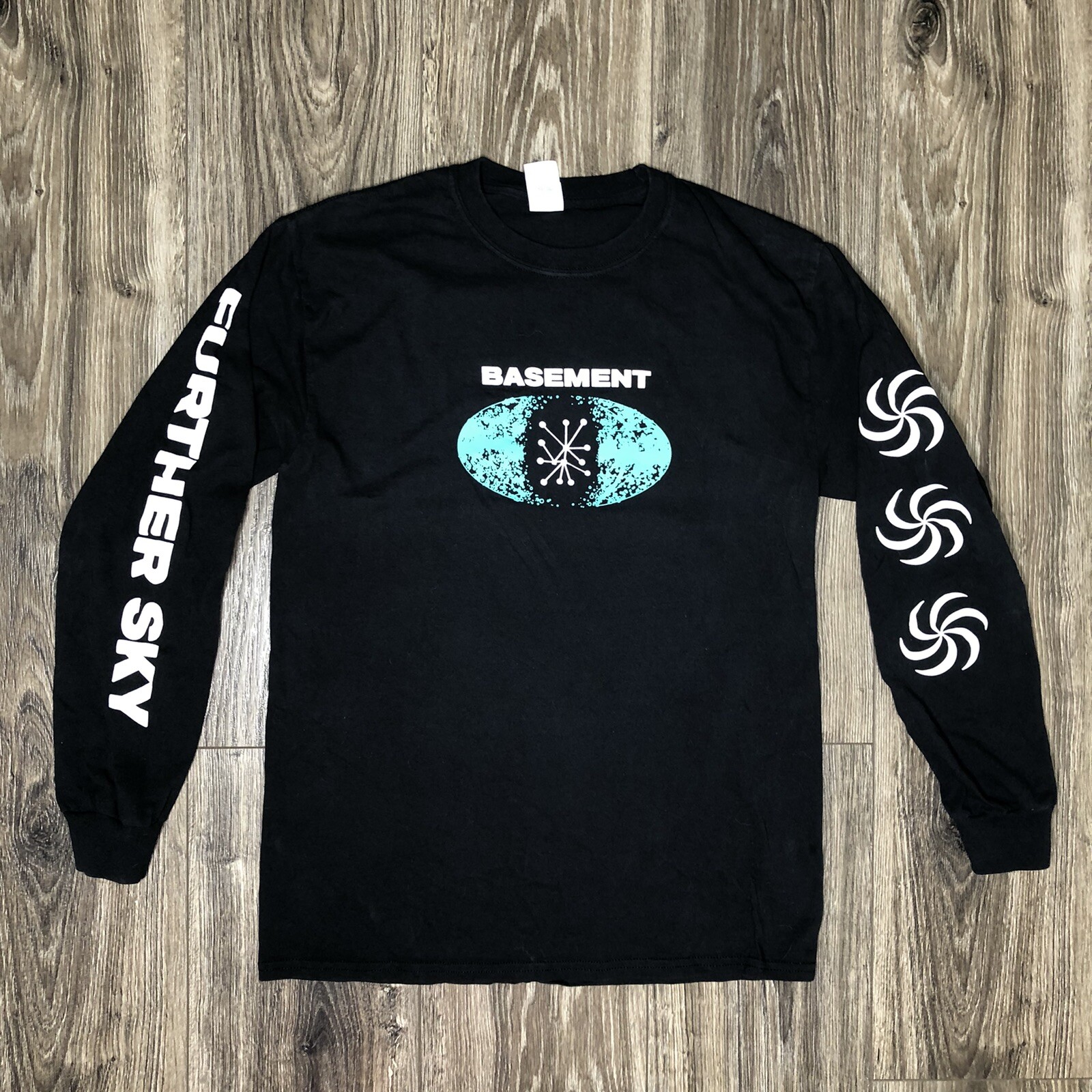 Basement Black Further Sky Long Sleeve British Rock Band T Shirt