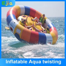10FT Hurricane Boat Tube Inflatable Water Spinning Boat Outdoor Water Sport Game