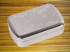 Tabakdose Etui Venetian Dekor Nickel  8,5 x 5,5 x 2,5 cm