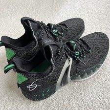 Gordon Hayward Anta GH2 Gamer Basketball Black/Green/Gray Shoes Sz 13.5