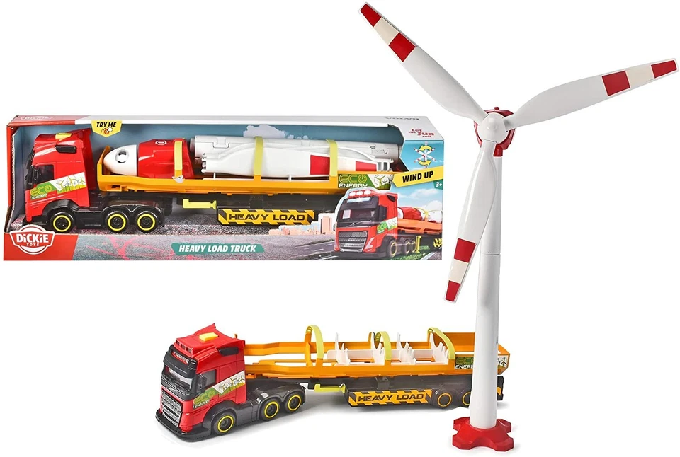 Volvo Auto Carro Attrezzi Camion Trasporti Pala Eolica Luci e Suoni Scala 1:16 - Immagine 2 di 4