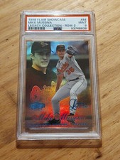 1998 Flair Showcase #84 Row 2 Legacy Collection #’d/100 Mike Mussina PSA 9 POP 3