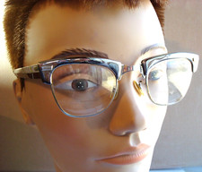 Shuron usa vintage aluminum and gold filled unisex eyeglass frames horn rims