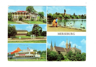 AK Ansichtskarte Merseburg / Kosmos-Eisbar / Schloss und Dom +++