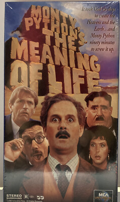 Monty Python's The Meaning Of Life VHS MCA Home Video Watermark NEW SEALED