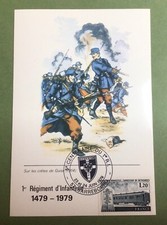 CARTE POSTALE 1er JOUR 5ème CENTENAIRE 1er RÉGIMENT D’INFANTERIE SARREBOURG (6)