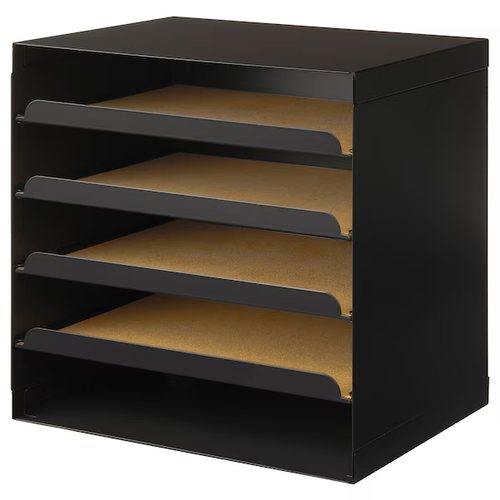 5 Ebenen Papier Brief Ablage Organizer Stahl Datei Halter Schreibtisch Ablage mit Schublade