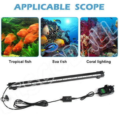 LED Aquarium Lights Submersible Air Bubble RGB Light for Fish Tank Underwater. - Picture 3 of 15