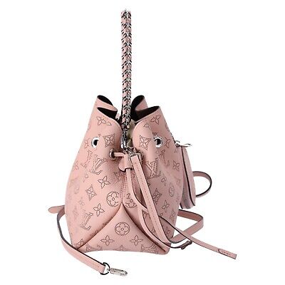 LOUIS VUITTON Bella Mahina Calf Leather Magnolia Pink Bucket Shoulder Bag  M57068