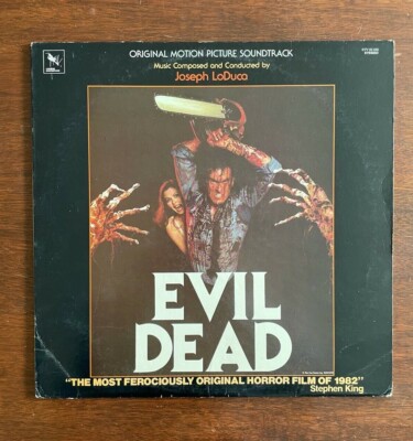 Vintage EVIL DEAD ORIGINAL 1984 USA SOUNDTRACK LP RARE