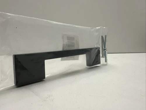 Atlas Homewares A867-BL Handle Cabinet Pull Thin Square 5-1/16" Center M. Black - Picture 4 of 4