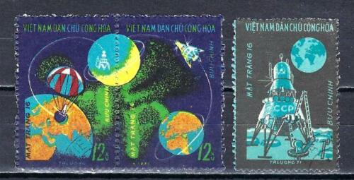 Cosmos Spazio Vietnam Nord 1971 (18) Yvert N° 728 A 730 Timbrati Usato - Foto 1 di 1