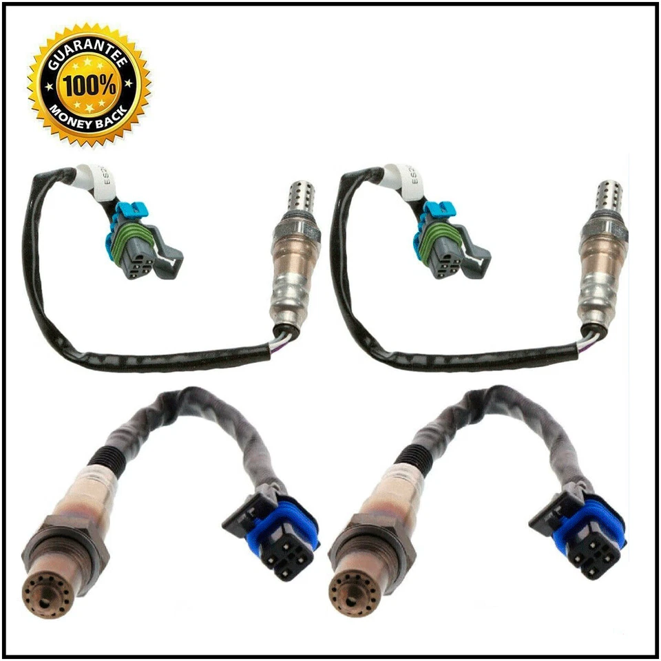 Sensor de oxígeno 4 piezas para transmisión manual Cadillac CTS 2010-2011 aguas arriba + aguas abajo Foto 2 de 4