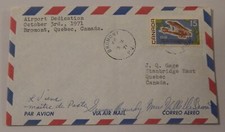 Bromont Quebec Canada airport dedication October 3 1971 airmail (only 60 made)