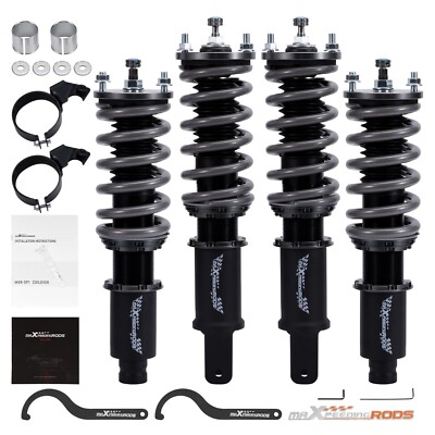 MaXpeedingrods T7 Coilovers 24 Way Shock Springs Kit For Honda CRX 1989-1991