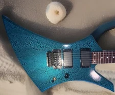 ⚠️ 1996 Jackson Performer Kelly KE-2 Crackle Baby Blue Finish! HH EMGs! MINT!
