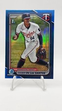 2024 Bowman Chrome 1st Daiber  De Los Santos RC Blue Refractor /150 TWINS