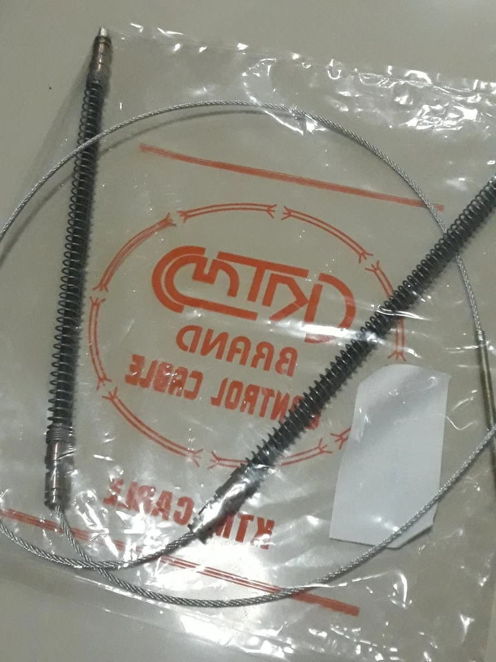 PARA DATSUN 510 NISSAN 1600 BLUEBIRD 1968-1981 PAR DE CABLES DE FRENO DE MANO DE ESTACIONAMIENTO TRASERO Foto 3 de 4