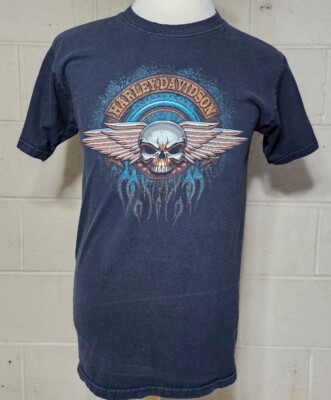 2007 Harley Davidson Motorcycle Skull Talladega Test Facility T-Shirt Men M