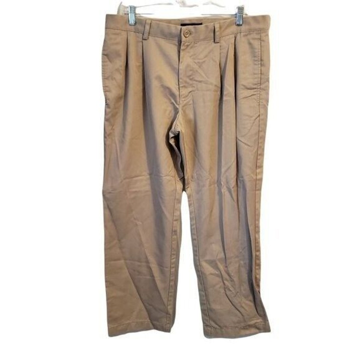 Van Heusen Mens Size 34x29 Tan Solid Khaki Pants | eBay