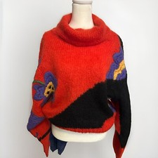 Vintage Italian Hand Knit   Sweater Size Medium Made In Italy