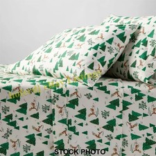 400 Thread Count Christmas Holiday Performance Sheet Set Winter Scene Threshold