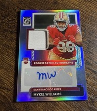 2025 Panini Donruss Optic Mykel Williams Rookie Patch Autograph Prizm /35 49ers