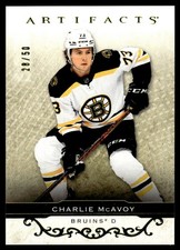 2021-22 Upper Deck Artifacts Yellow Charlie McAvoy 28/50 #28
