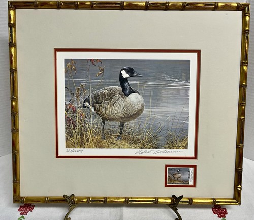 Robert Bateman " Pride of Autumn Canada Goose " limited edition print 1987 stamp