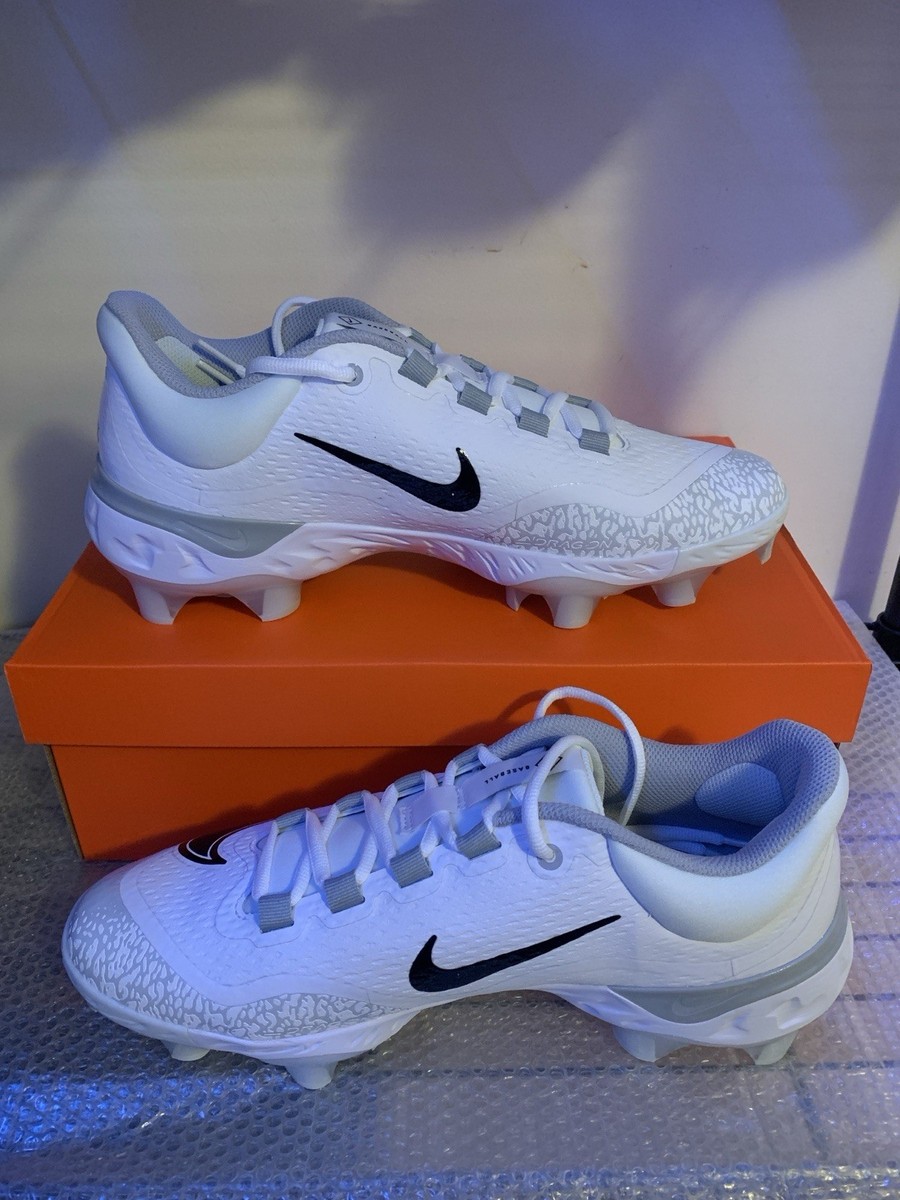 Nike Alpha Huarache Elite 4 Low MCS White Black Wolf Grey Baseball