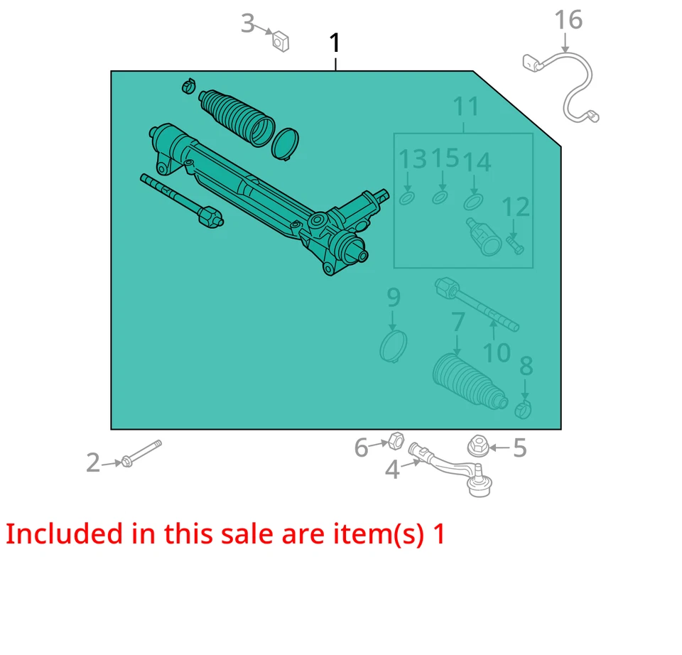 Audi A5 2010 cremallera de dirección y piñón OEM 135 k millas - LKQ410929299 Foto 4 de 4
