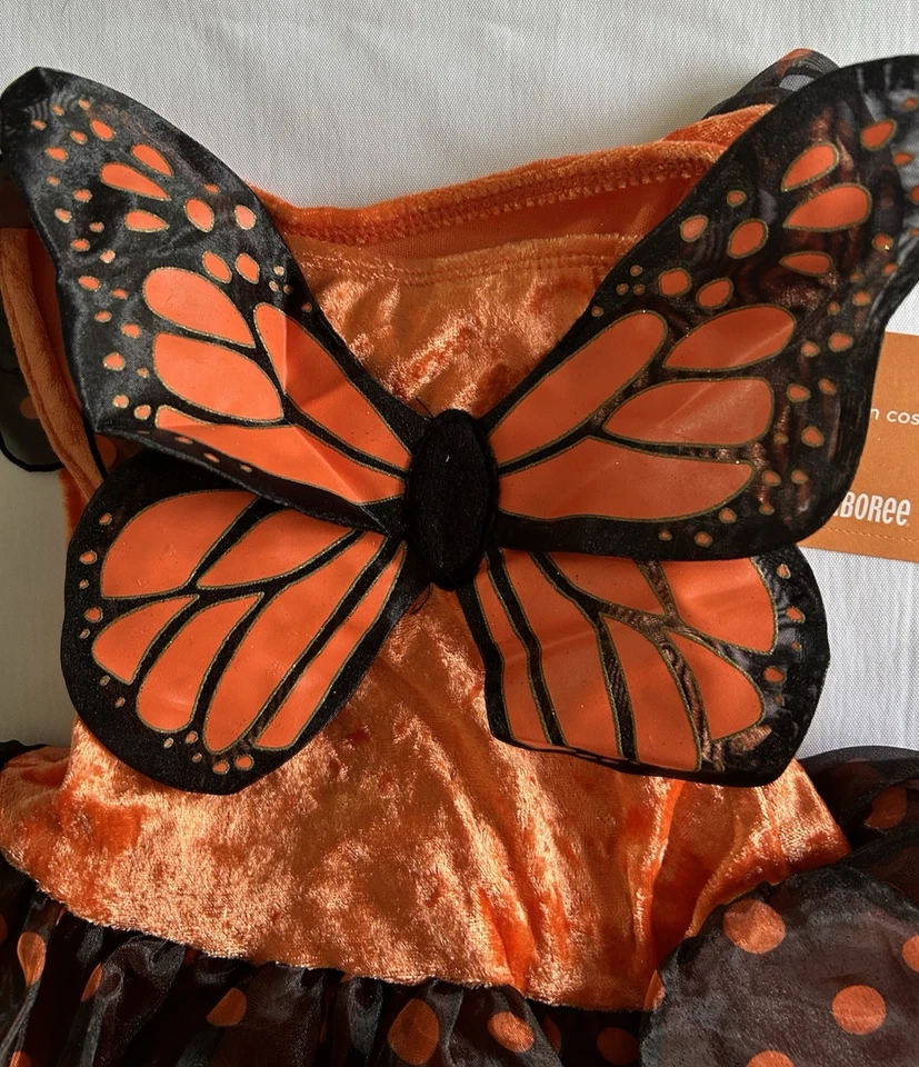 NUEVO Gymboree Bebé Niña 12 18 Mariposa Hada Halloween Disfraz Terciopelo Tul Foto 2 de 4