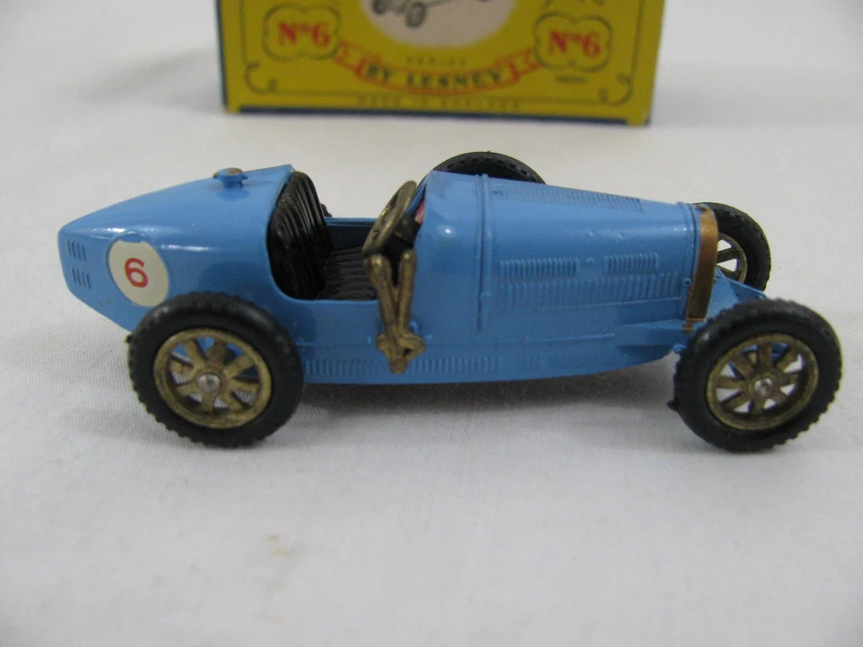 Lesney Matchbox Y-6 Models of Yesteryear Blue Supercharged Bugatti Type 35 New! - Image 2 of 4