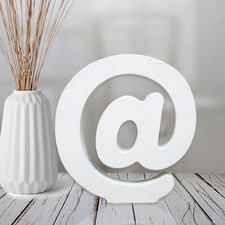 4 Inch White Wood Letters Unfinished Wood Letter for Wall Decor Decorative Stand