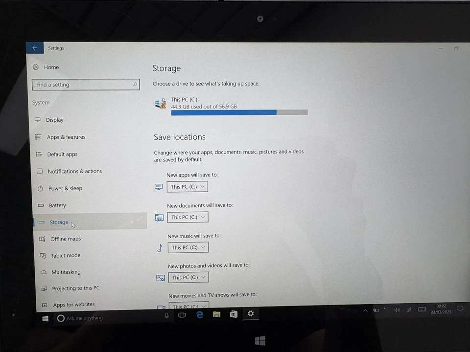Lenovo ThinkPad 10 Gen 2 Tablet Intel Atom x7-z8750 64GB SSD 4GB RAM Windows 10 - Image 3 of 4