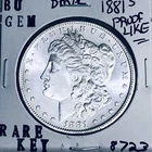 1881 S BU GEM MORGAN SILVER DOLLAR UNC MS+++ U.S. MINT RARE COIN 8723