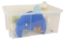 Rangement Boîte Empilable Boîte à Roulettes Coffre à Jouets Caisse 60x26, 5x29cm