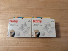 Brand New Nuby Magnetic Cabinet Lock 2 x  2 Pack - White