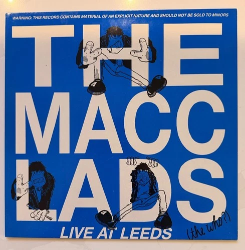 Macc Lads 12" Vinyl LP Live At Leeds The Who? FM WKFM LP 115 First Press Insert