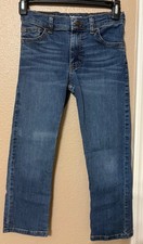 Boys Wrangler Classic Straight Blue Jeans Size 7 Regular with Adjustable Waist
