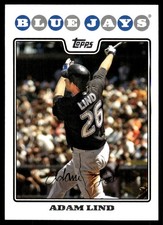 Adam Lind 2008 Topps #169 Toronto Blue Jays MLB READ FREE SHIPPING AutographDen