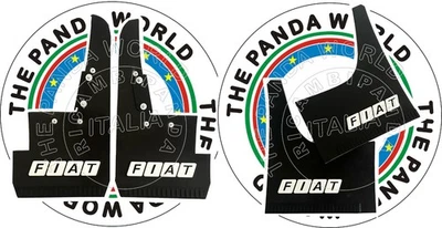 RICAMBIPANDA FIAT PANDA 4x4 PARASPRUZZI ANT. E POST. LOGO FIAT BIANCO RICAMBIO COMPATIBILE