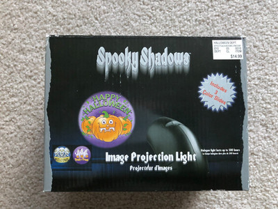 NEW  SPOOKY SHADOWS IMAGE PROJECTION LIGHT GHOST PUMPKIN HALLOWEEN DECORATION.